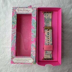 LILLY PULITZER "SEAING THINGS" Watch Band for APPLE, Fits 38 To 40mm In The Box